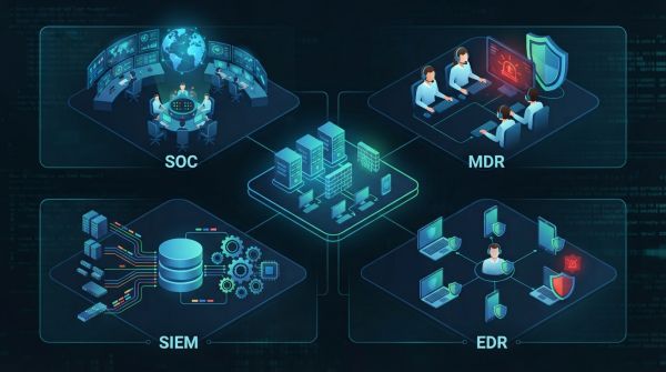 SOC, MDR, SIEM et EDR : quelles différences pour une PME ?